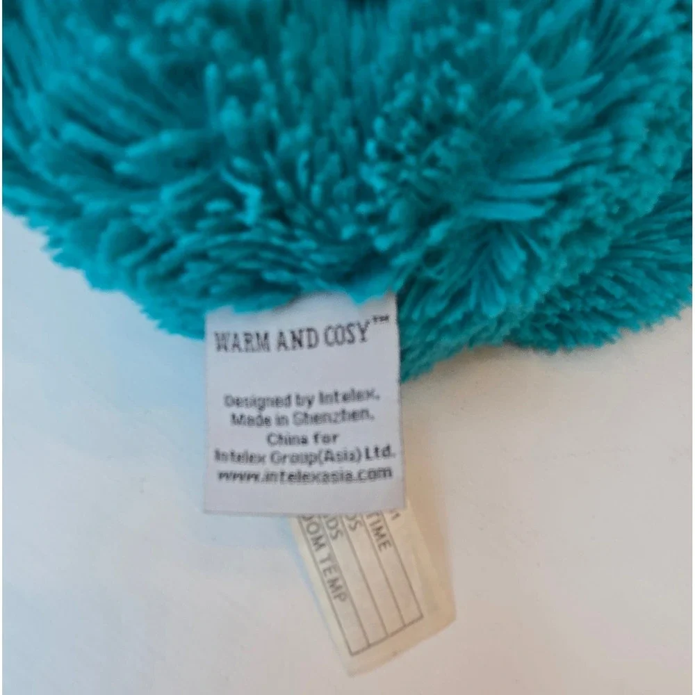 Intelex Warm and Cosy Heatable Blue Dragon Plush Stuffed‎ Animal 9 Inches
